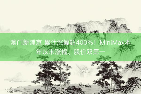 澳門新浦京 累計漲幅超400%！MiniMax本年以來漲幅、股價雙第一